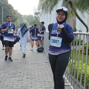 Race photo from KEMLU RUN 2026