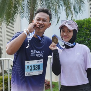 Race photo from KEMLU RUN 2026
