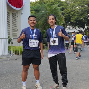 Race photo from KEMLU RUN 2026