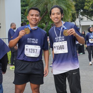 Race photo from KEMLU RUN 2026