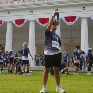 Race photo from KEMLU RUN 2026