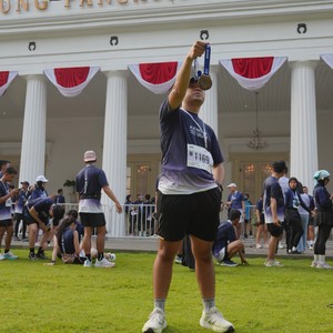 Race photo from KEMLU RUN 2026