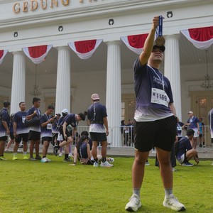 Race photo from KEMLU RUN 2026