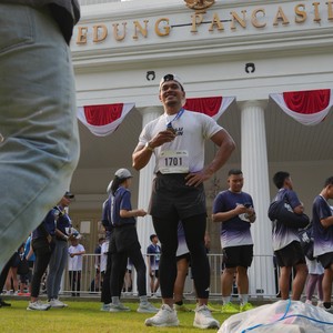 Race photo from KEMLU RUN 2026