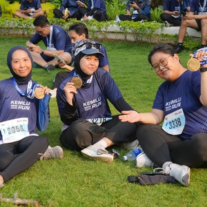 Race photo from KEMLU RUN 2026