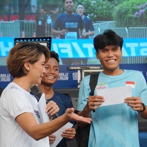 Race photo from KEMLU RUN 2026