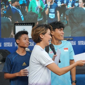 Race photo from KEMLU RUN 2026