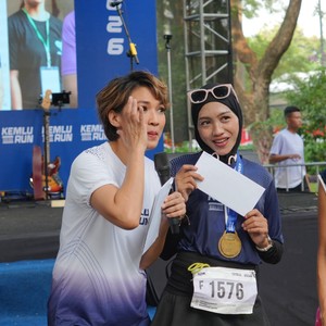 Race photo from KEMLU RUN 2026