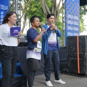 Race photo from KEMLU RUN 2026
