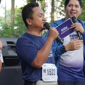 Race photo from KEMLU RUN 2026