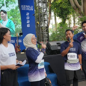 Race photo from KEMLU RUN 2026