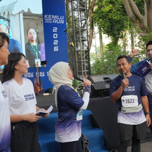 Race photo from KEMLU RUN 2026