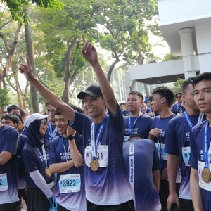 Race photo from KEMLU RUN 2026