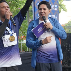 Race photo from KEMLU RUN 2026