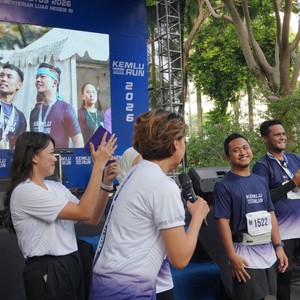 Race photo from KEMLU RUN 2026