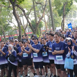 Race photo from KEMLU RUN 2026