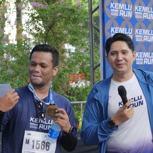 Race photo from KEMLU RUN 2026