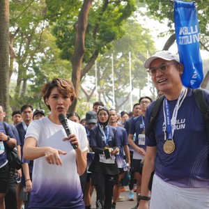 Race photo from KEMLU RUN 2026