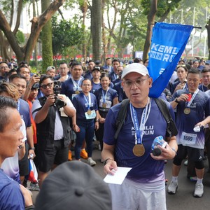Race photo from KEMLU RUN 2026