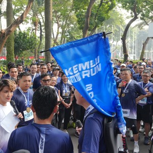 Race photo from KEMLU RUN 2026