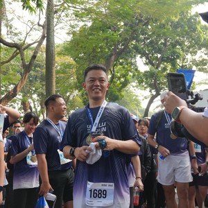 Race photo from KEMLU RUN 2026
