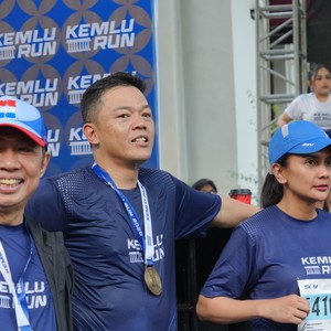 Race photo from KEMLU RUN 2026