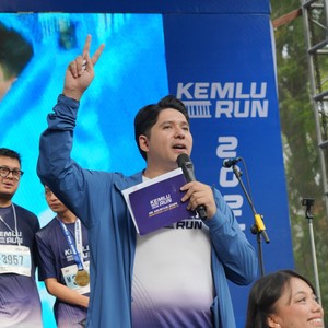 Race photo from KEMLU RUN 2026