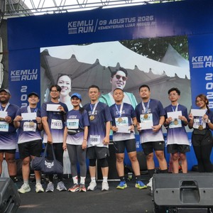 Race photo from KEMLU RUN 2026