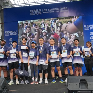 Race photo from KEMLU RUN 2026