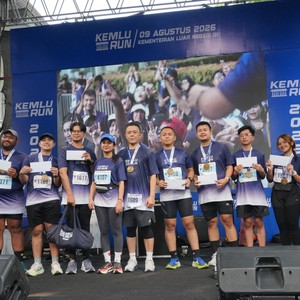 Race photo from KEMLU RUN 2026