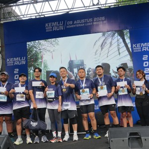 Race photo from KEMLU RUN 2026