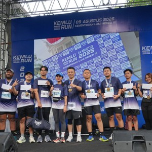 Race photo from KEMLU RUN 2026
