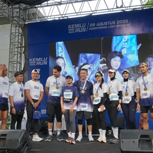 Race photo from KEMLU RUN 2026