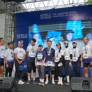 Race photo from KEMLU RUN 2026