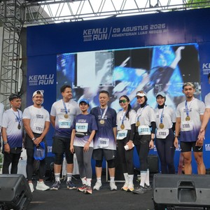 Race photo from KEMLU RUN 2026