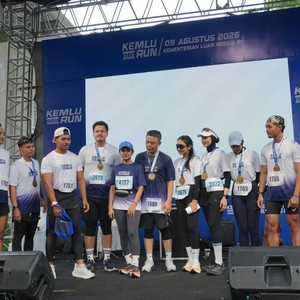 Race photo from KEMLU RUN 2026