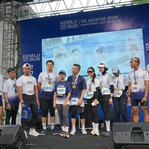 Race photo from KEMLU RUN 2026