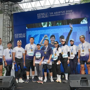 Race photo from KEMLU RUN 2026