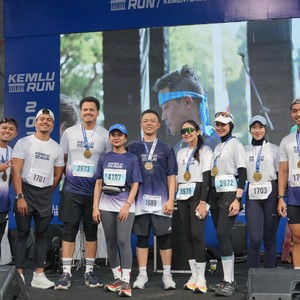 Race photo from KEMLU RUN 2026