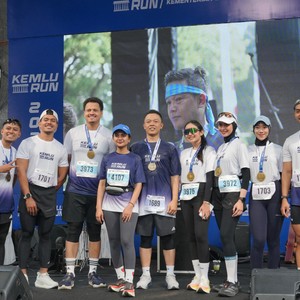 Race photo from KEMLU RUN 2026