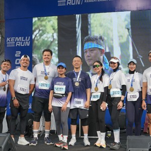 Race photo from KEMLU RUN 2026