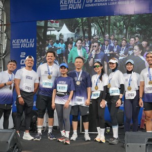 Race photo from KEMLU RUN 2026