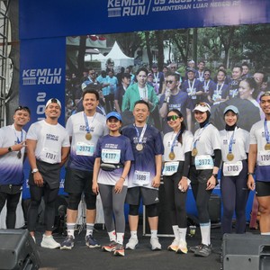 Race photo from KEMLU RUN 2026