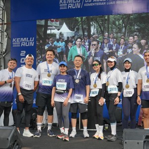 Race photo from KEMLU RUN 2026