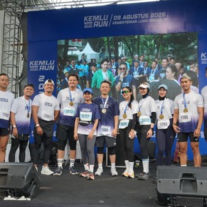 Race photo from KEMLU RUN 2026