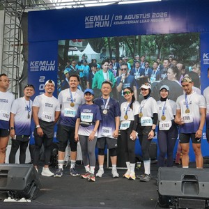 Race photo from KEMLU RUN 2026