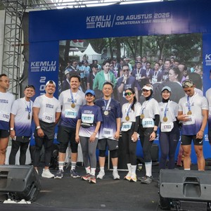 Race photo from KEMLU RUN 2026