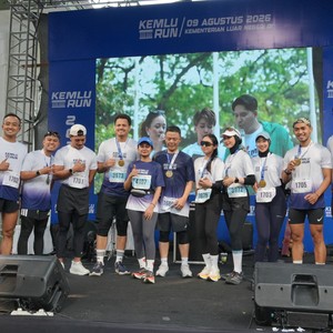 Race photo from KEMLU RUN 2026