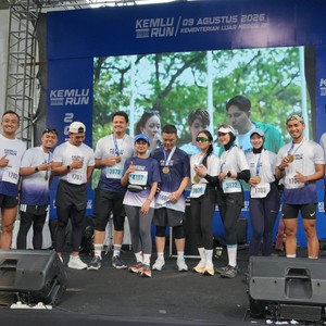 Race photo from KEMLU RUN 2026