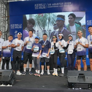 Race photo from KEMLU RUN 2026